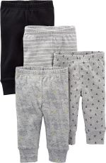 Simple Joys by Carter's Baby Boys' Cotton Pants, Pack of 4